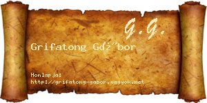 Grifatong Gábor névjegykártya